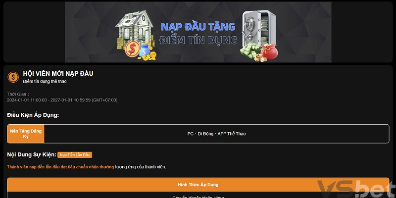 Hội viên mới nạp lần đầu Hội viên mới nạp lần đầu