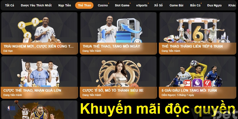 Khuyến mãi độc quyền Khuyến mãi độc quyền