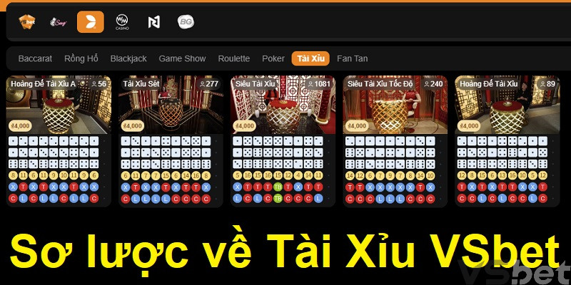 Sơ lược về Tài Xỉu VSbet