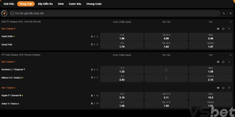 cá cược Tennis VSbet